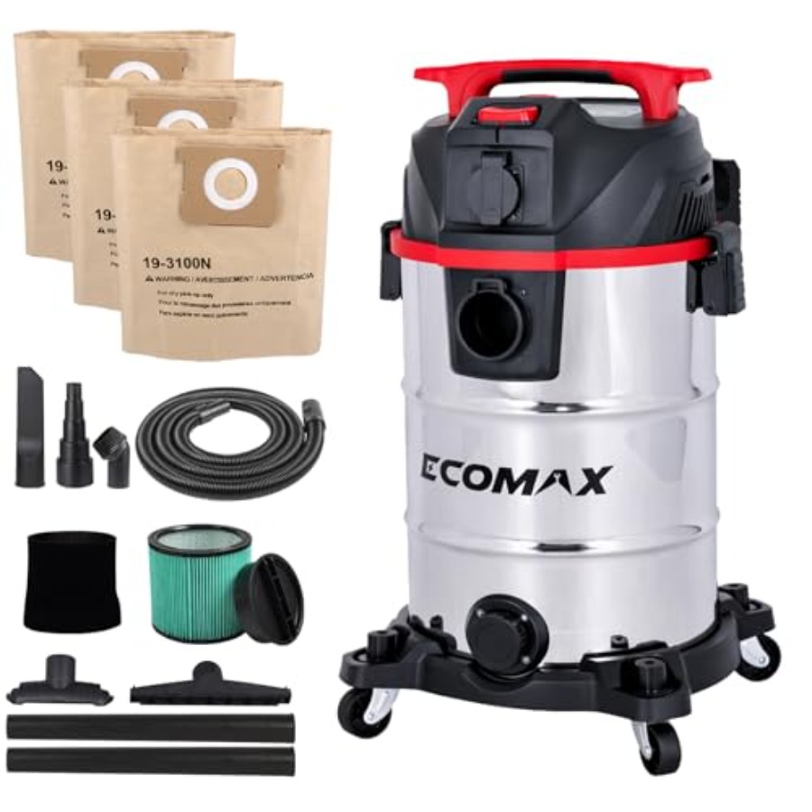 Wet Dry Vacuum Shop - Dust Extractor Shop Vac Semi-auto Filter