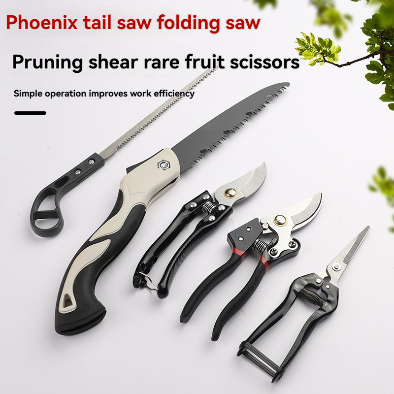 Garden Shredder Chipper - Garden Pruning Shears Set with Folding