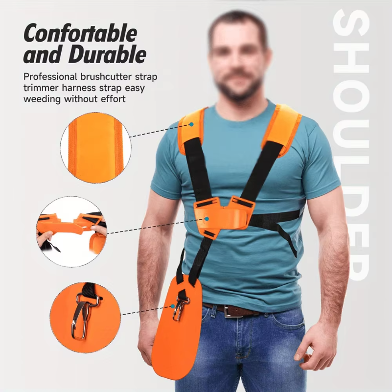 Garden Shredder Chipper - Double Shoulder Strap Lawn Mower Harness