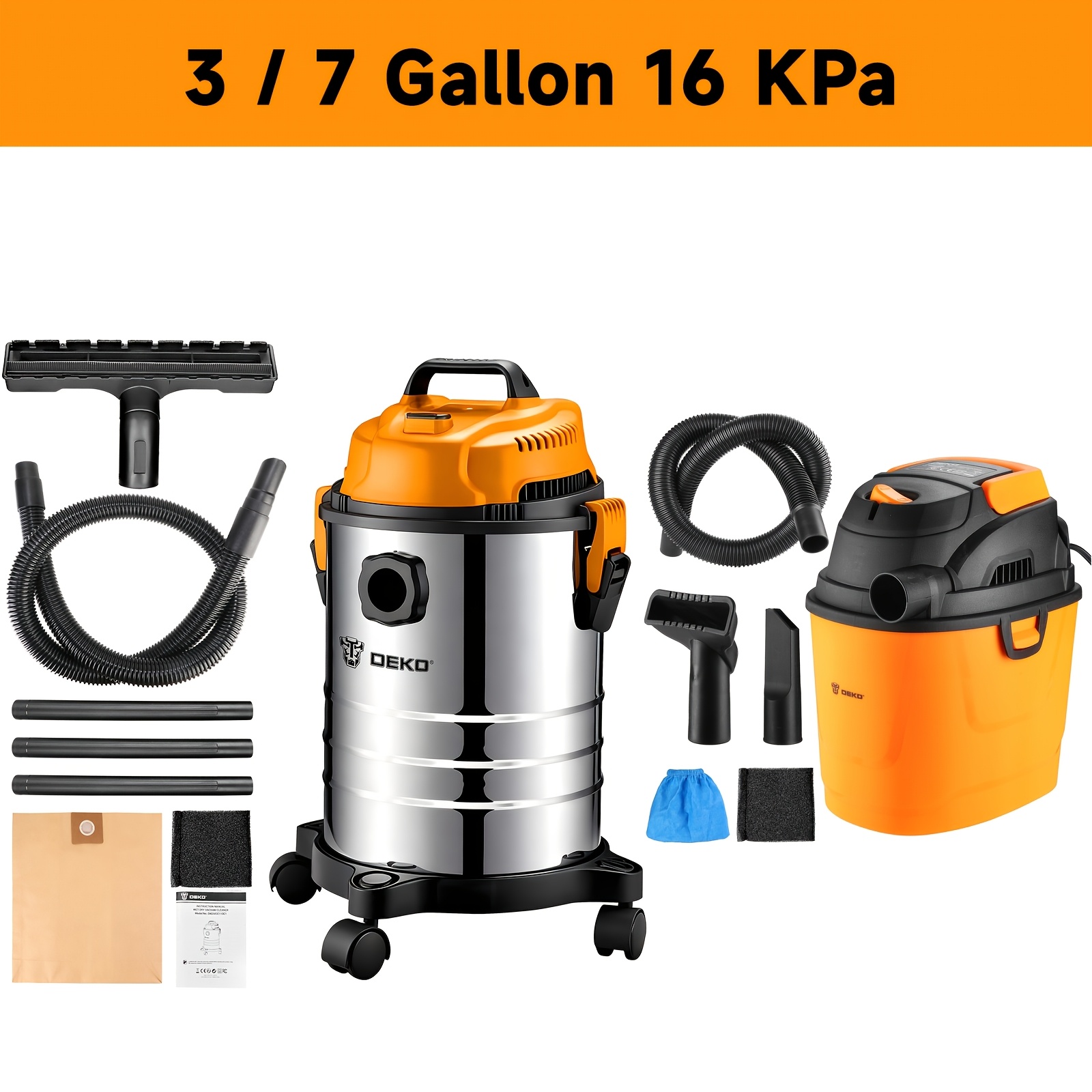 Wet Dry Vacuum Shop - DEKO Shop Vac Wet Dry Vacuum