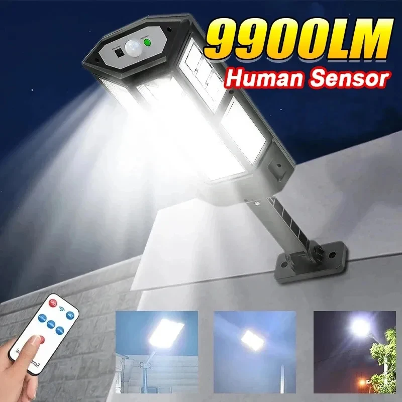 Outdoor Power Outlet Solar - 9900LM Newest Solar LED Lights Outdoor