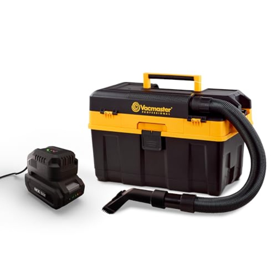 Wet Dry Vacuum Shop - Professional 4-Gallon 24V MAX Cordless Wet/Dry