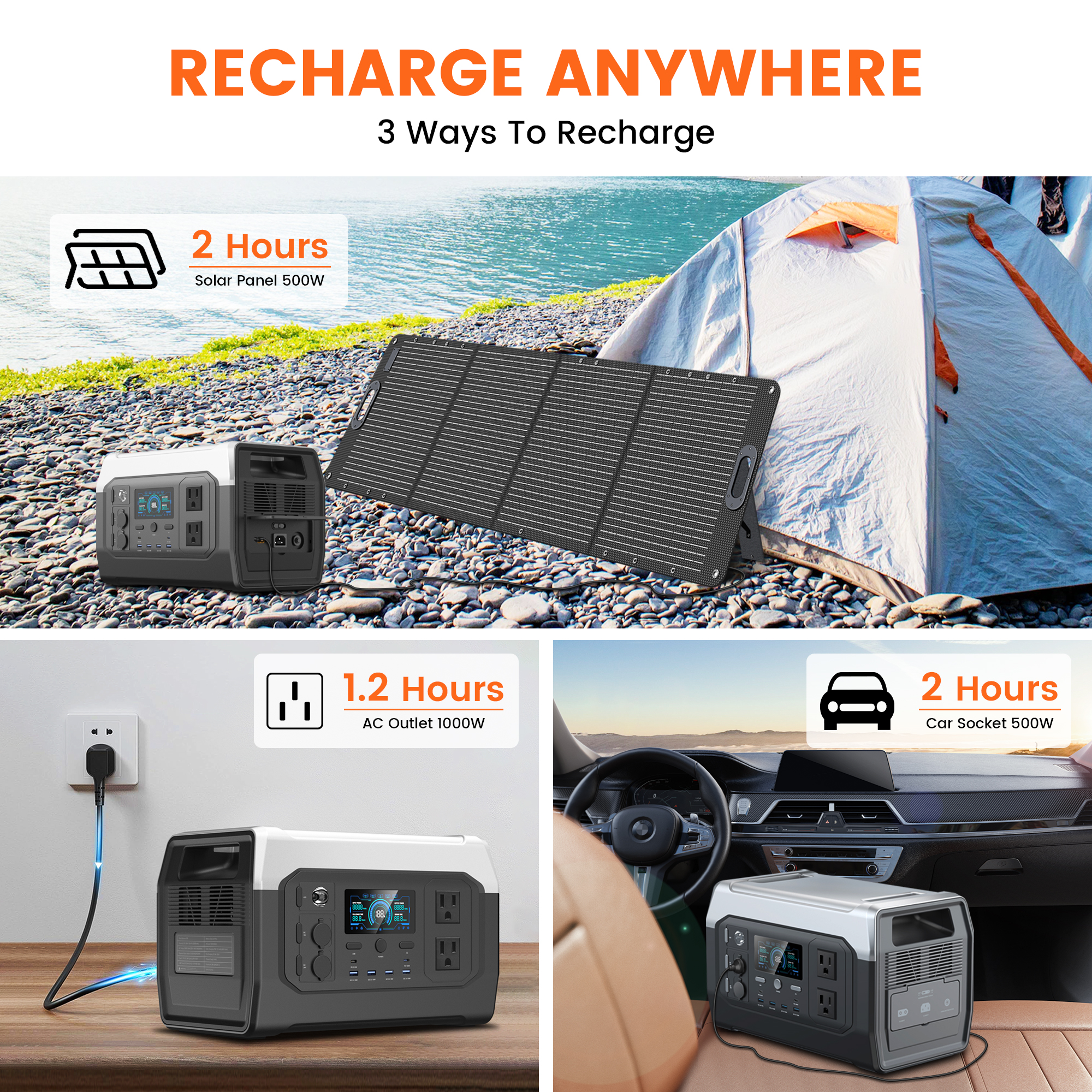 CTOLITY 1800W Portable Power S - مراجعة Outdoor Power Outlet Solar وسعره