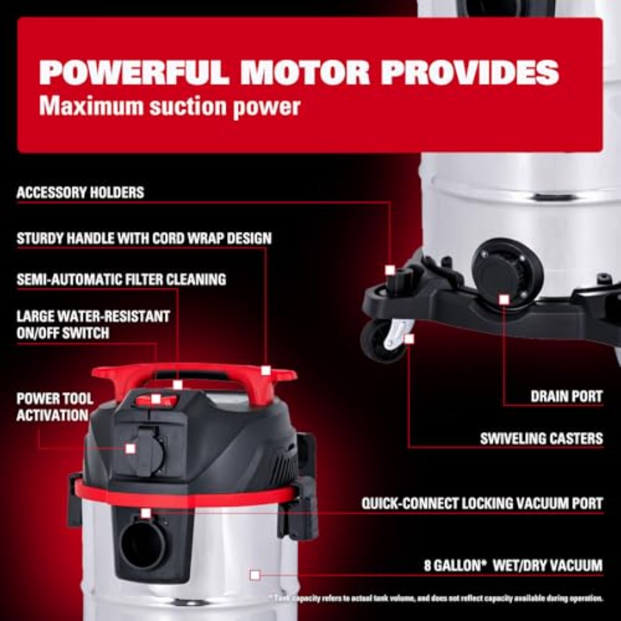 Dust Extractor Shop Vac Semi-a - مراجعة Wet Dry Vacuum Shop وسعره