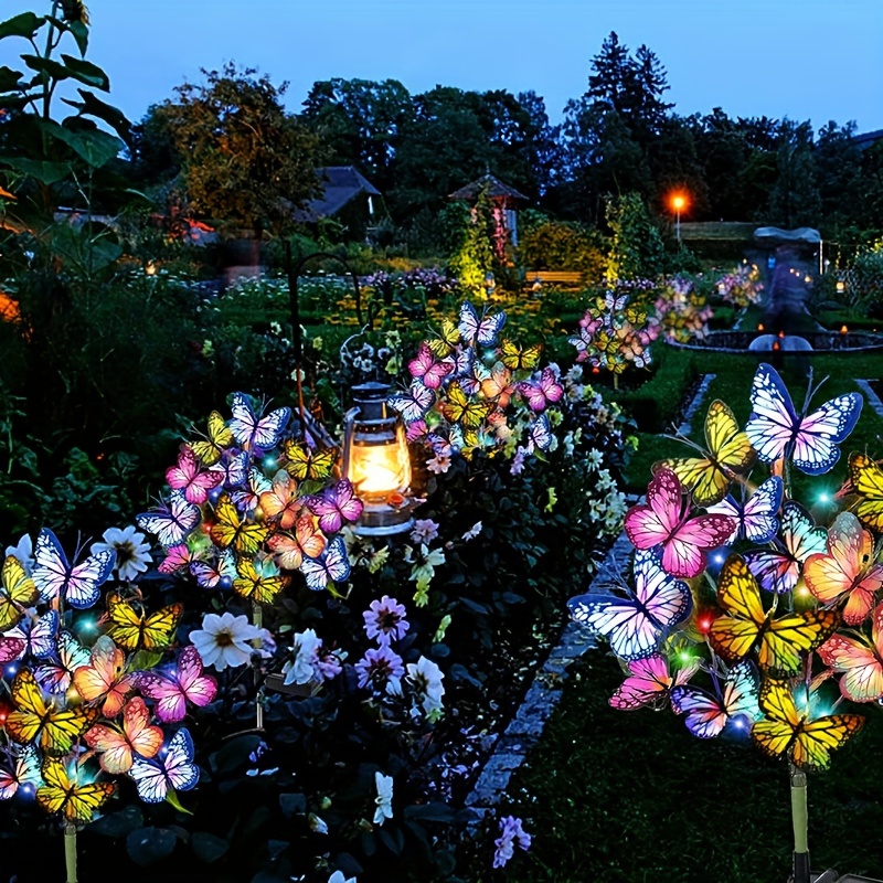 Solar LED Butterfly Garden Lig - مراجعة Outdoor Power Outlet Solar وسعره