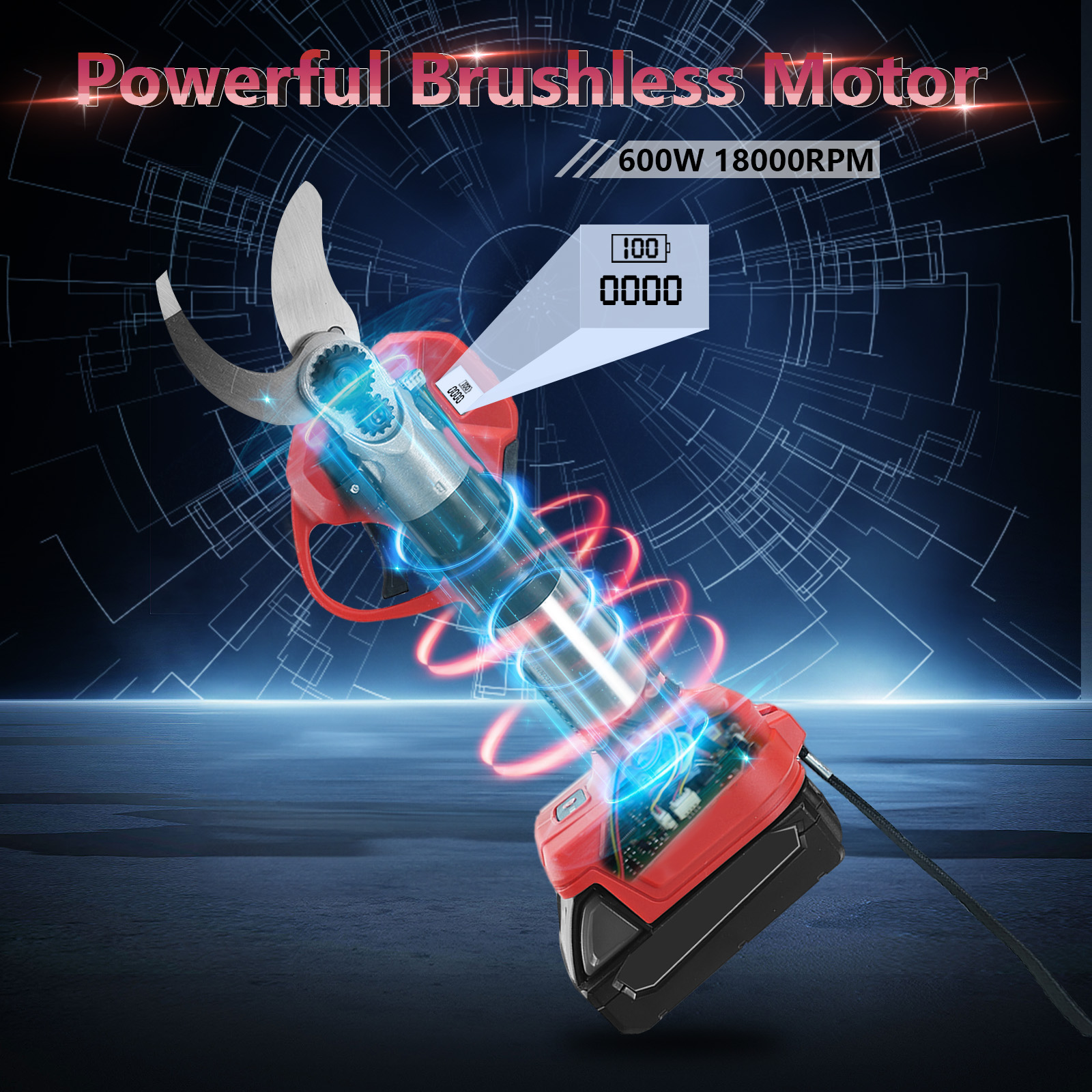 30mm Brushless Electric Prunin - مراجعة Garden Shredder Chipper وسعره