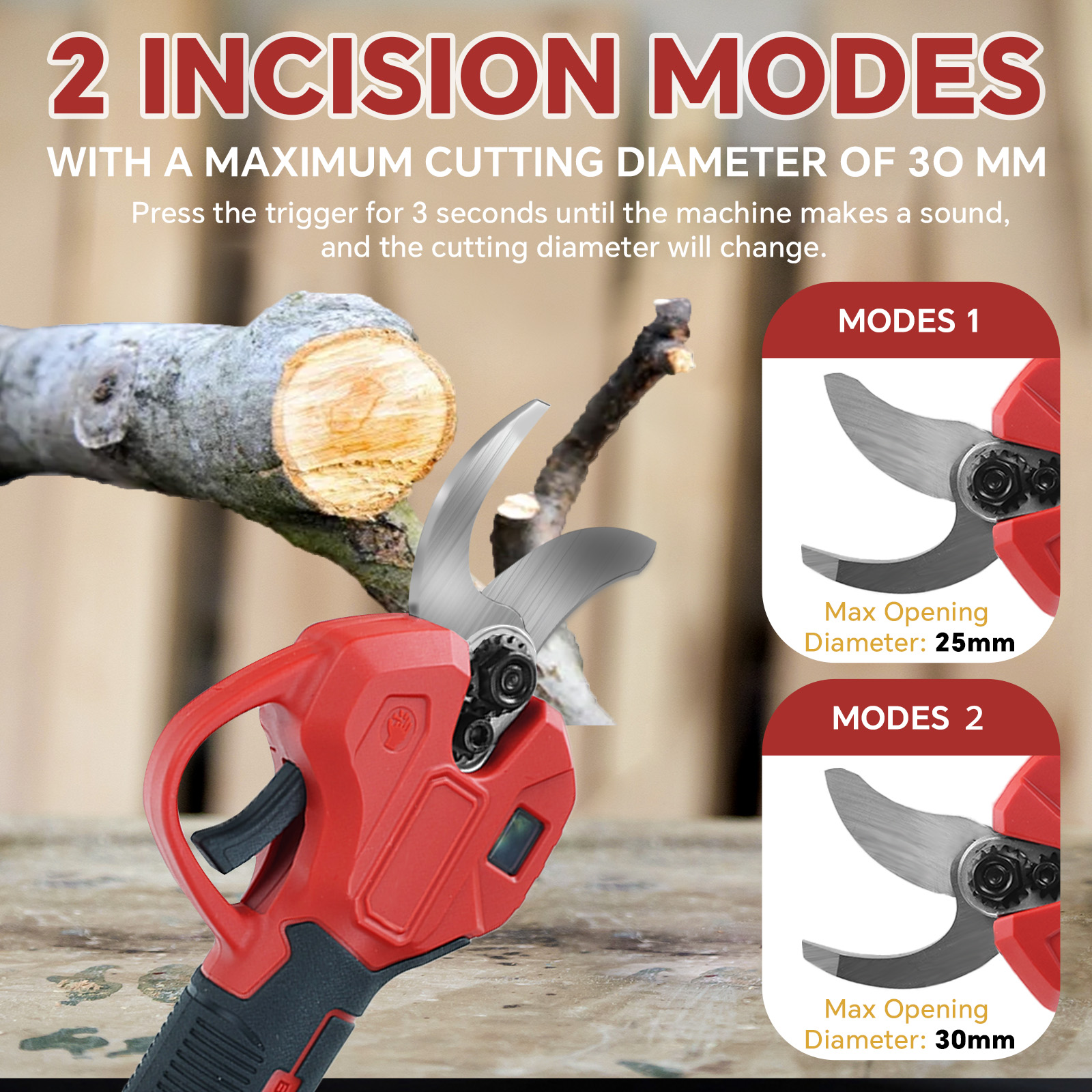 30mm Brushless Electric Prunin - مراجعة Garden Shredder Chipper وسعره