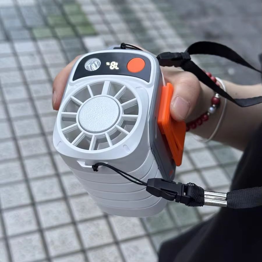 New Portable Waist Fan with US - مراجعة Outdoor Usb Power Bank وسعره