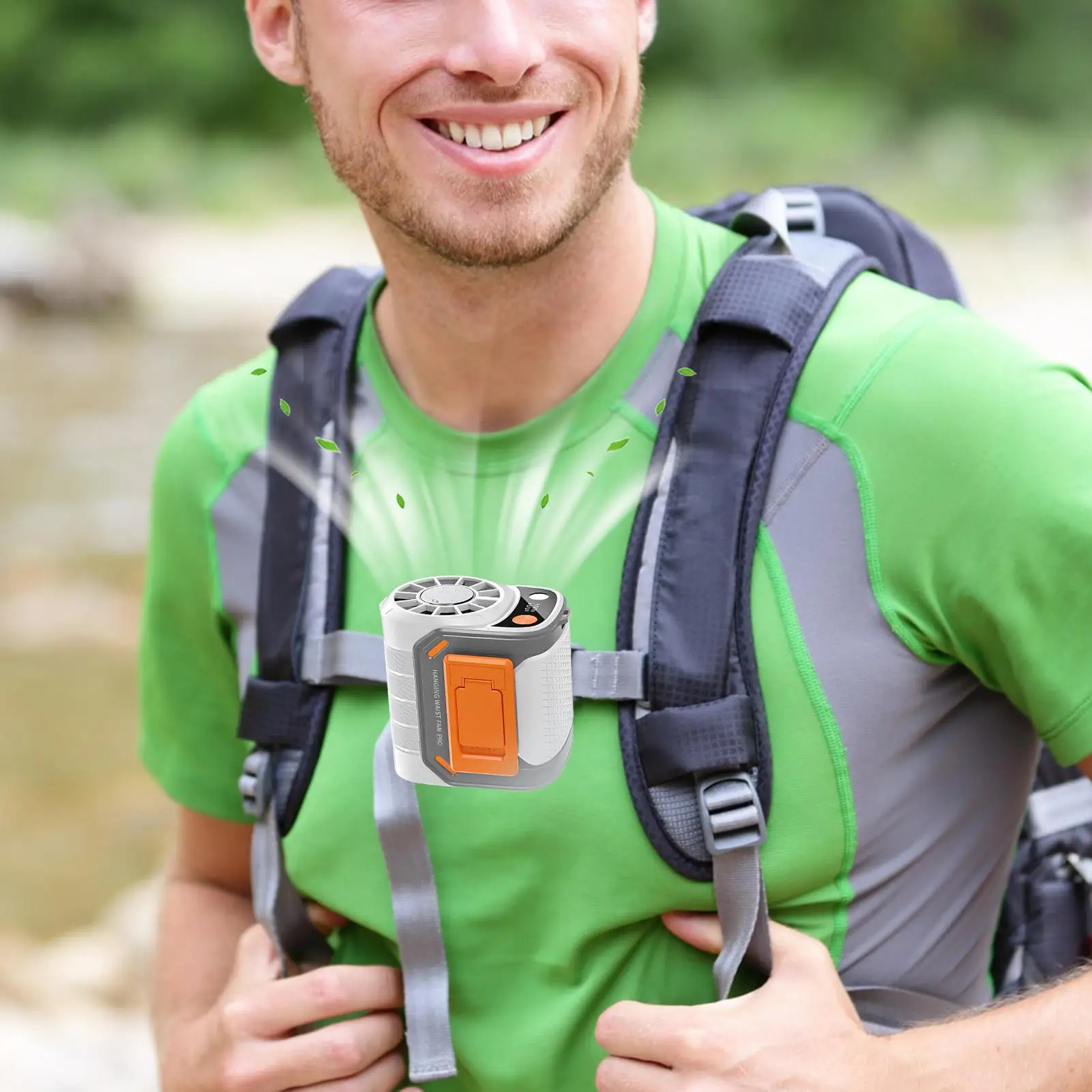 New Portable Waist Fan with US - مراجعة Outdoor Usb Power Bank وسعره