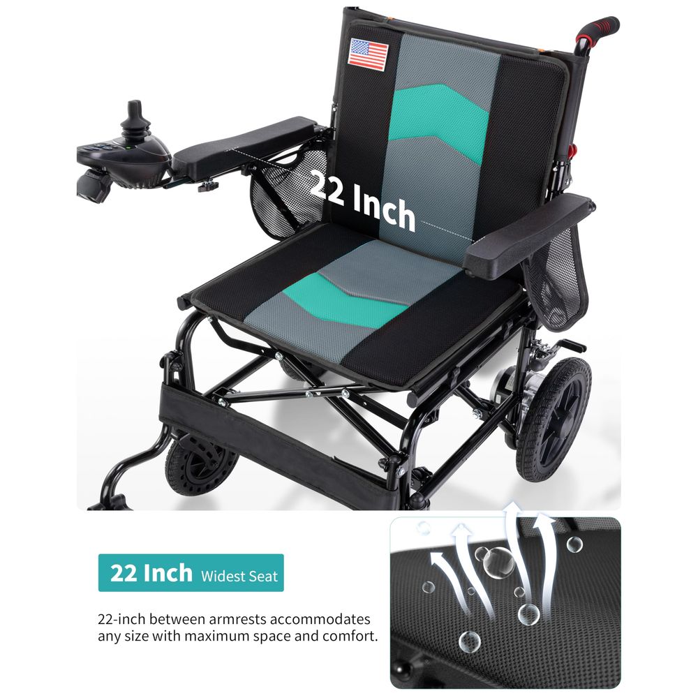 Widest Seat Electric Wheelchai - مراجعة Outdoor Power Wheelchair وسعره
