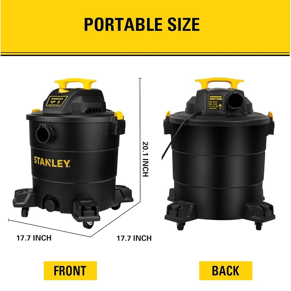 12 Gallon 5.5 Peak HP Wet/Dry  - مراجعة Wet Dry Vacuum Shop وسعره