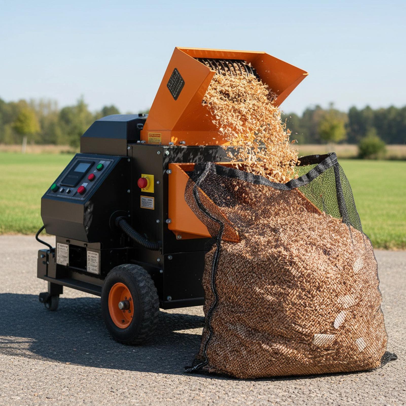 Chipper Shredder Bag Mesh Hold - مراجعة Garden Shredder Chipper وسعره