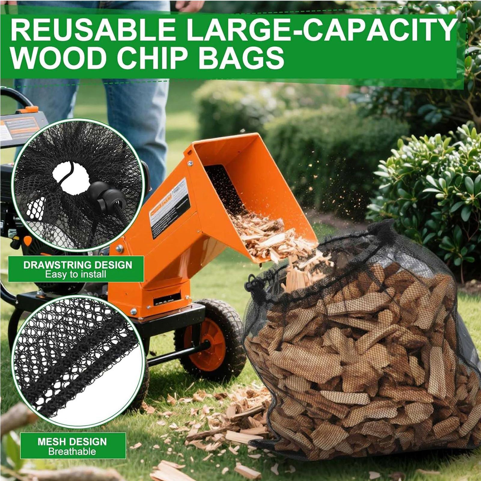 Chipper Shredder Bag Mesh Hold - مراجعة Garden Shredder Chipper وسعره