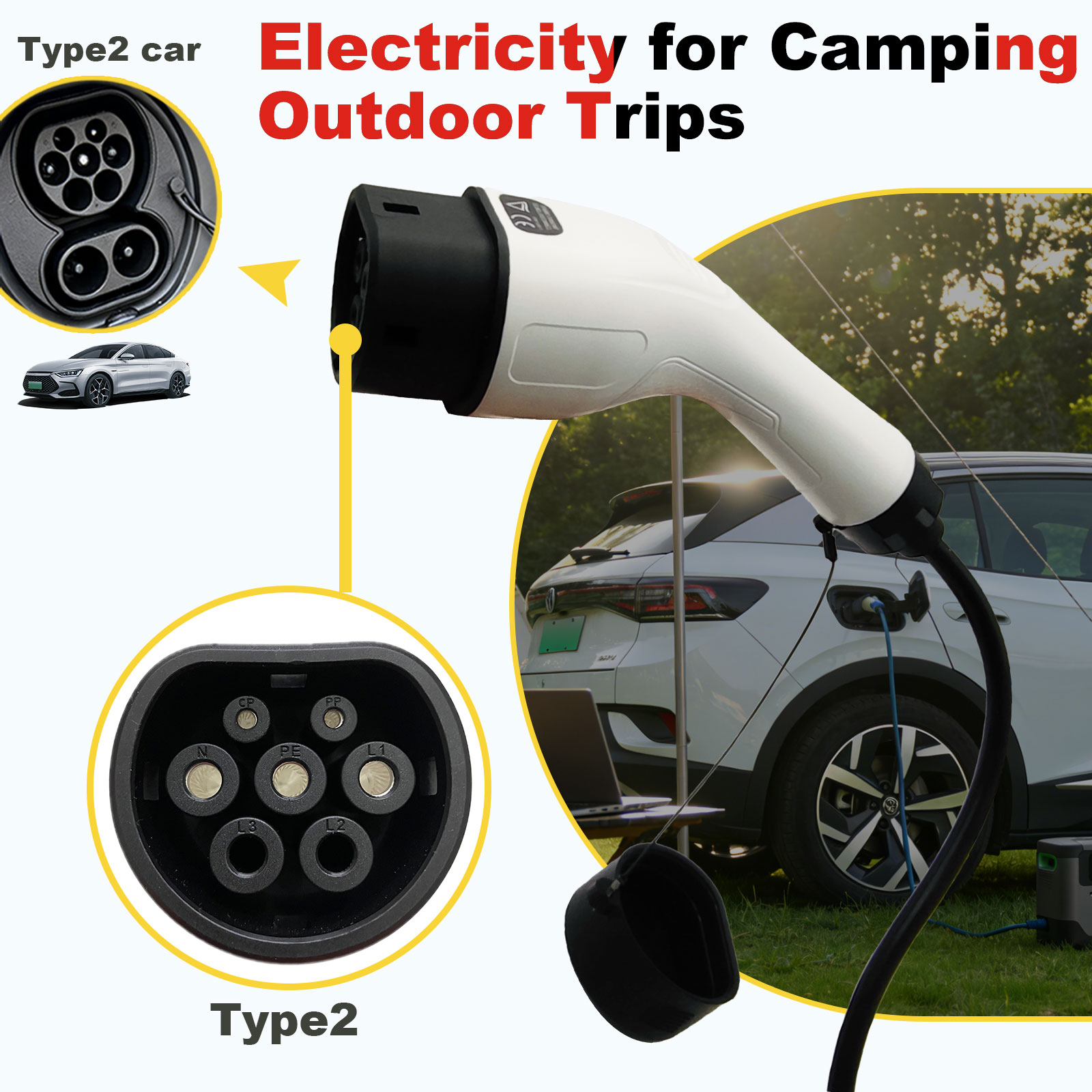 Type2 V2L Discharge Adapter 16 - مراجعة Outdoor Power Module وسعره