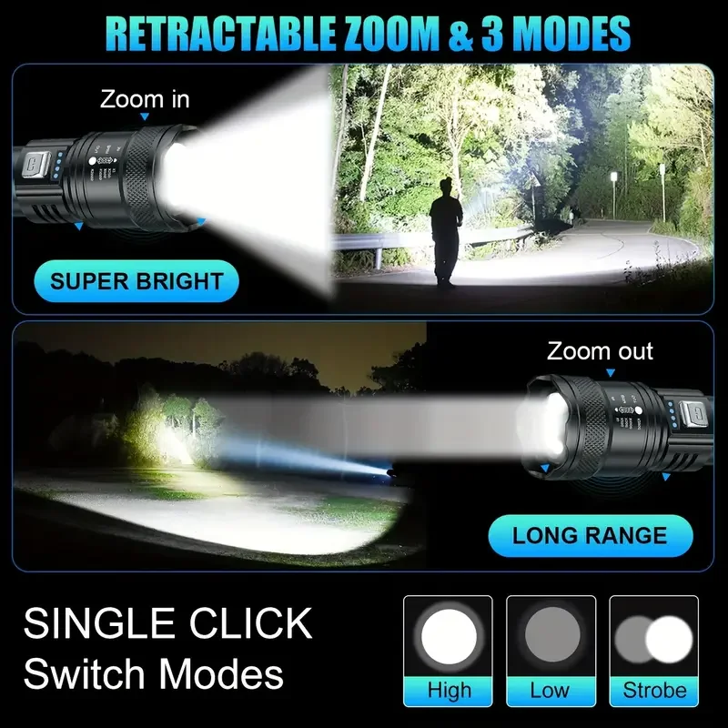 Powerful LED Flashlight Batter - مراجعة Outdoor Usb Power Bank وسعره