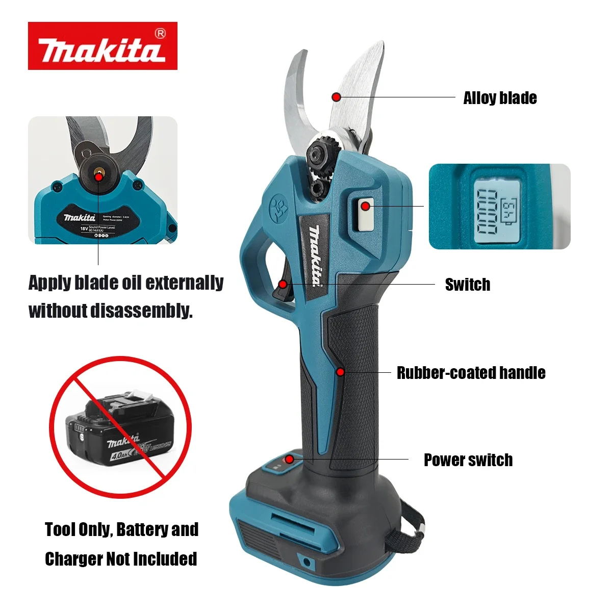 Makita Brushless Electric Prun - مراجعة Garden Shredder Chipper وسعره