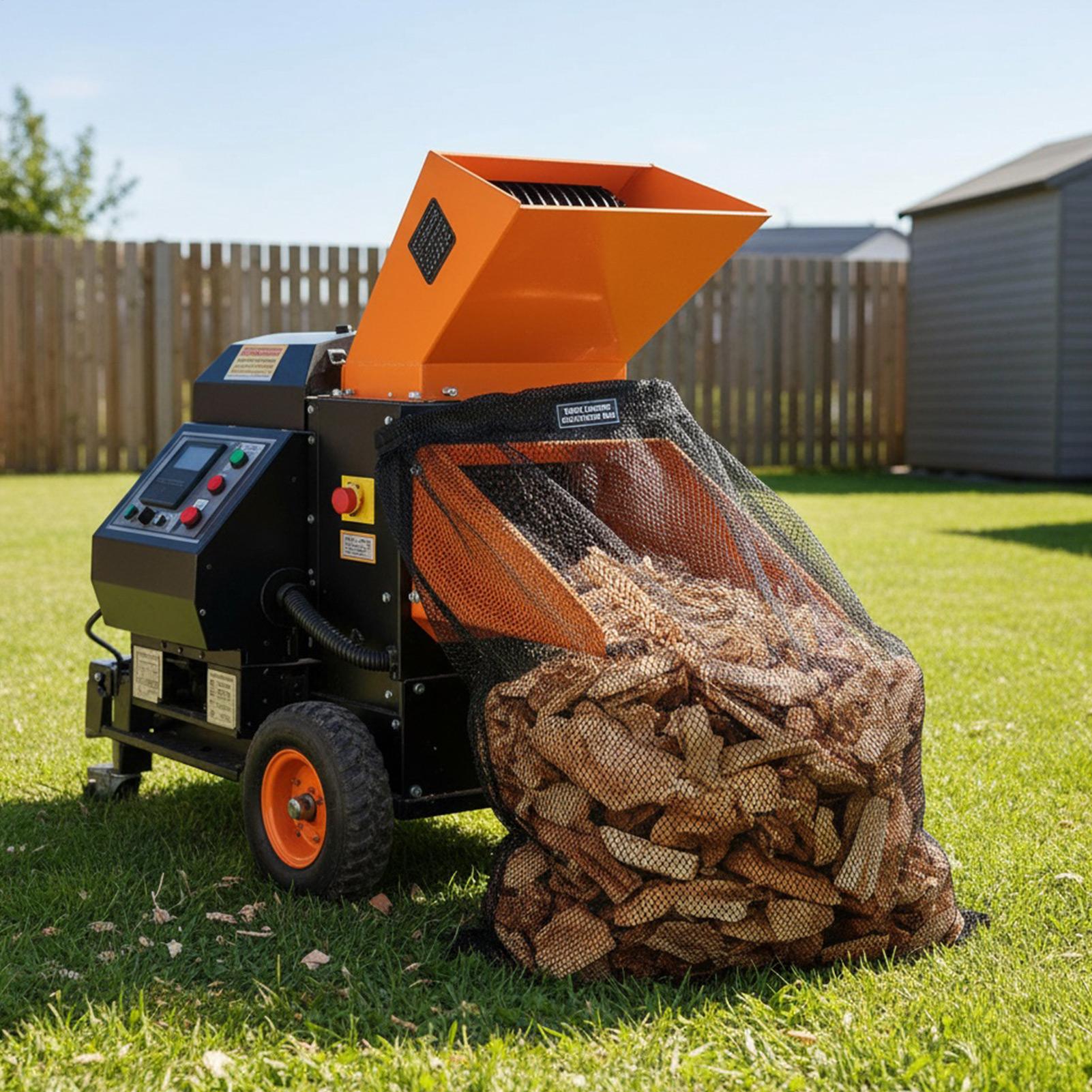 Wood Chipper Collection Bag Me - مراجعة Garden Shredder Chipper وسعره
