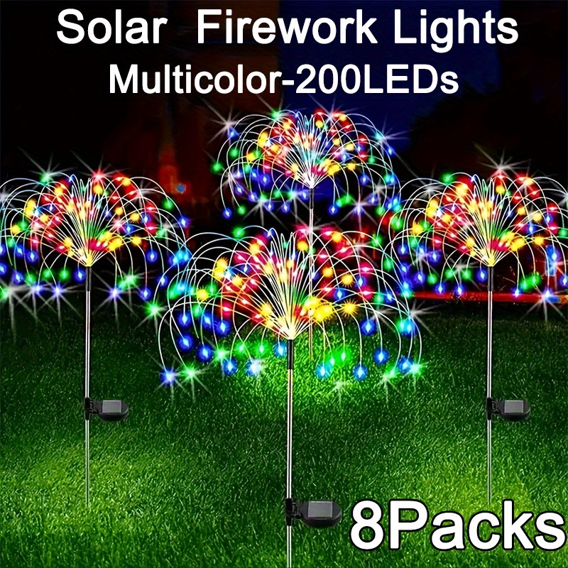 8-Mode Solar Firework Lights w - مراجعة Quality Outdoor Power وسعره