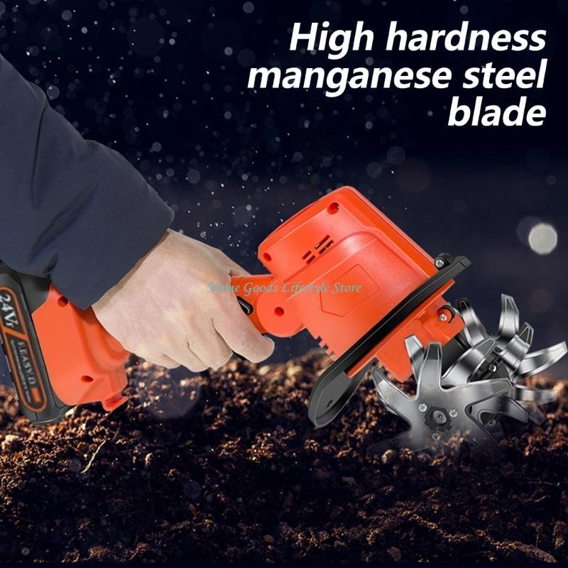 E74E Cordless Mini Tiller 21V  - مراجعة Garden Tiller Mini وسعره