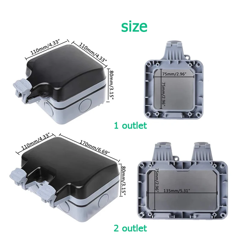 EU KR Outdoor Wall Waterproof  - مراجعة Outdoor Power Solutions وسعره