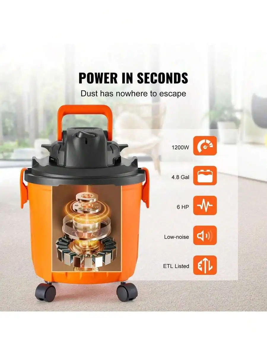 Shop Vacuum Wet And Dry, 5 Gal - مراجعة Wet Dry Vacuum Shop وسعره