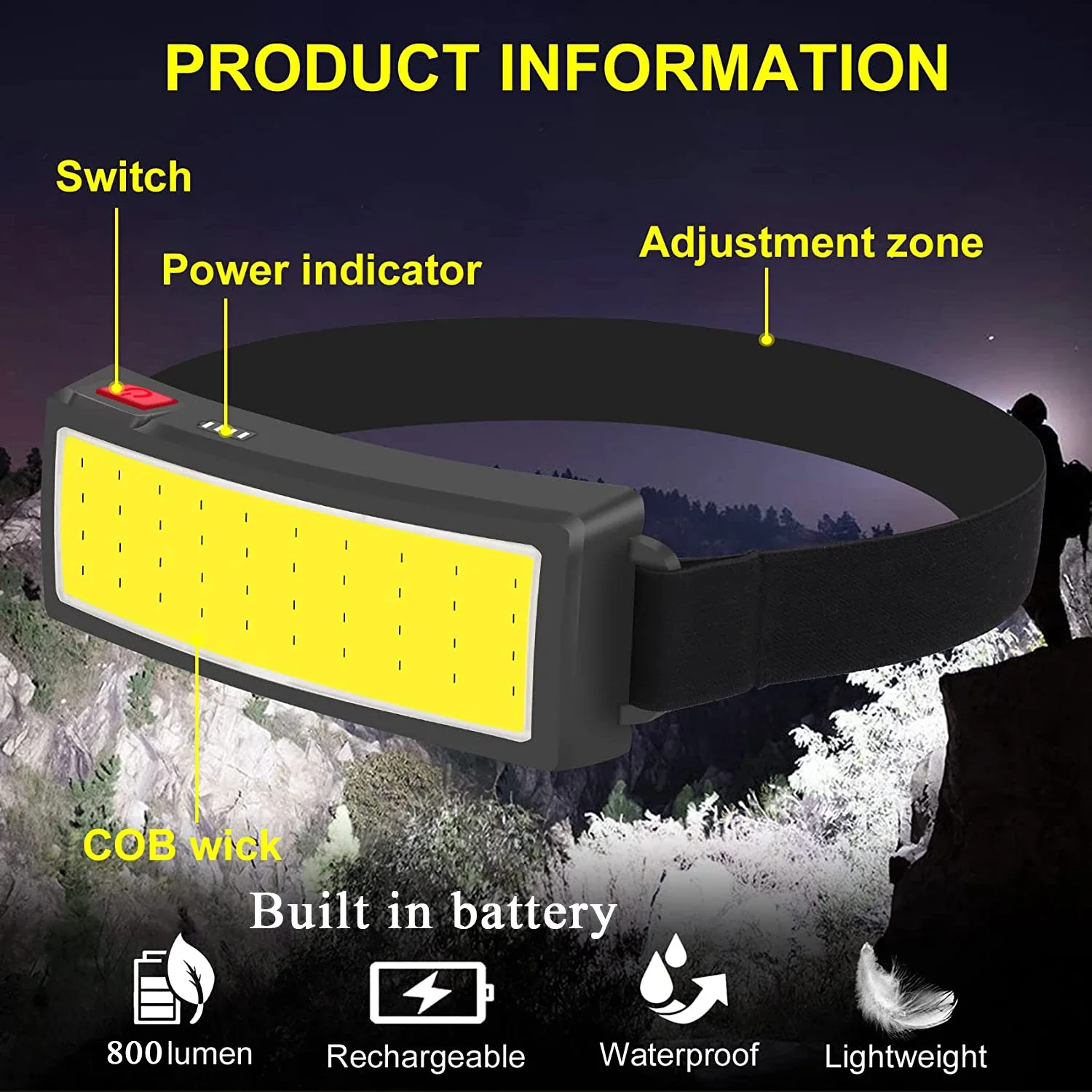 COB Portable LED Headlights Ou - مراجعة Outdoor Usb Power Bank وسعره