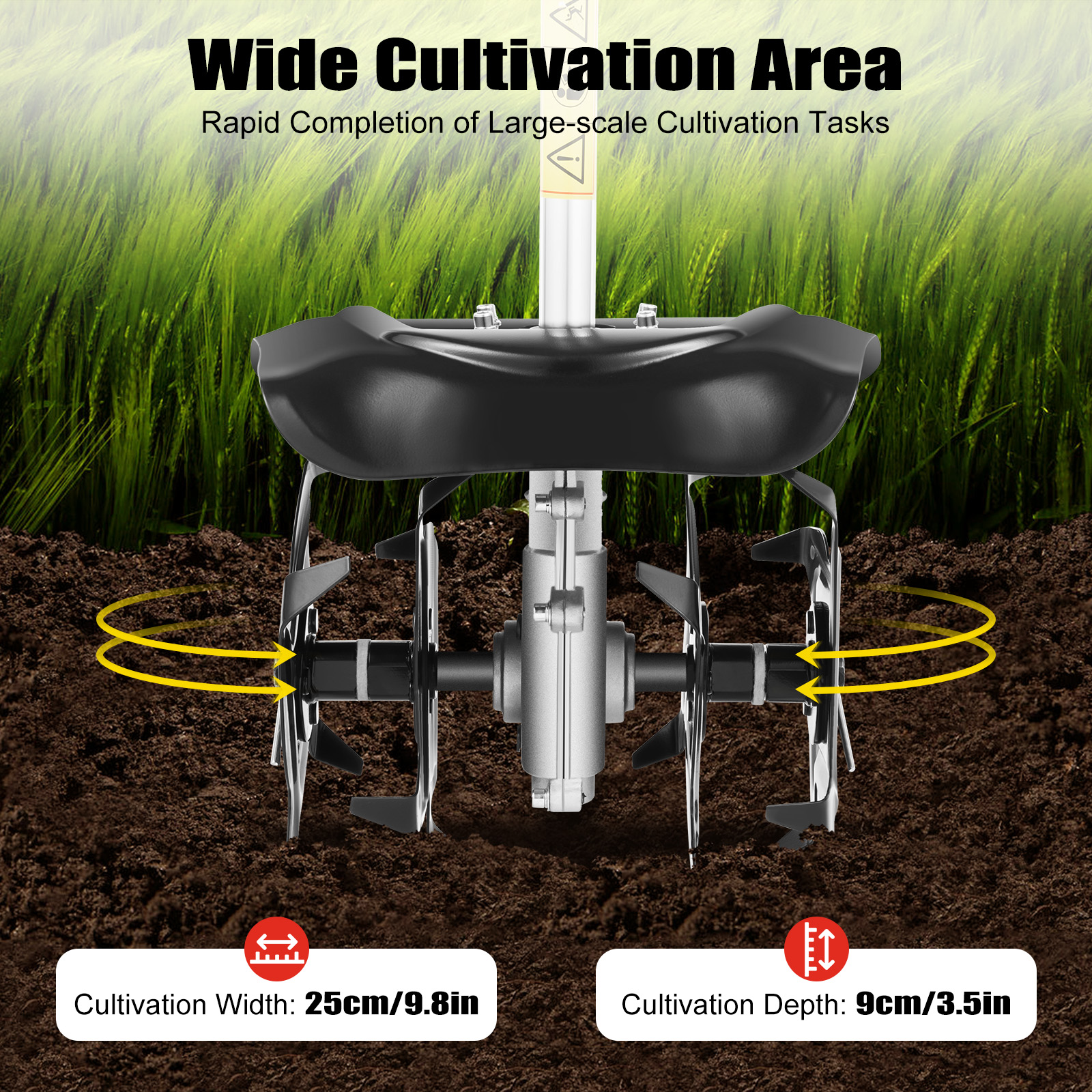 Gas Powered Mini Tiller Cultiv - مراجعة Garden Tiller Mini وسعره
