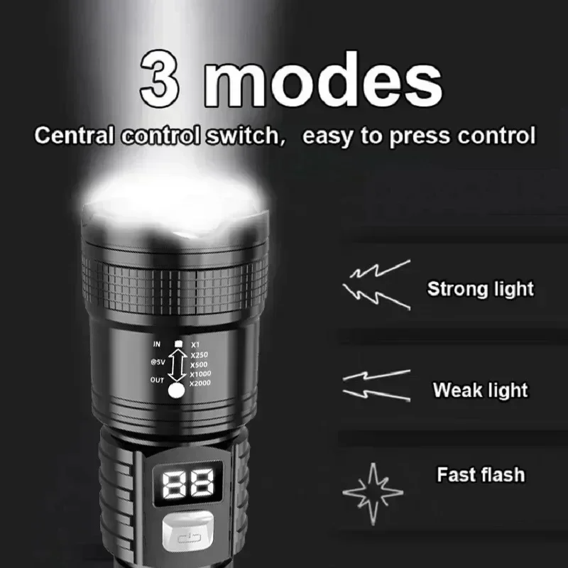 P50 High Brightness Flashlight - مراجعة Outdoor Usb Power Bank وسعره