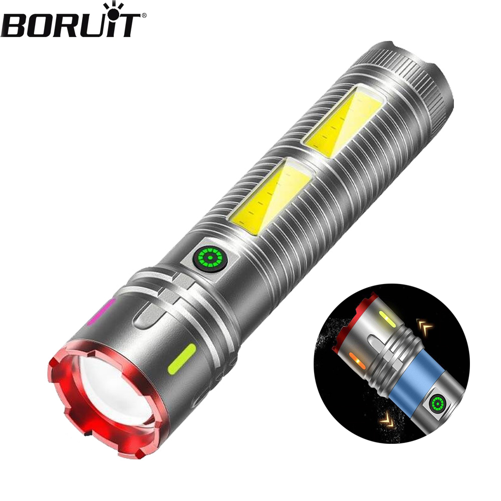 BORUiT Zoomable LED Flashlight - مراجعة Outdoor Power Meter Bike وسعره