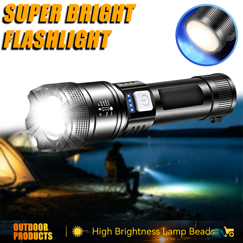 Powerful LED Flashlight USB Re - مراجعة Outdoor Usb Power Bank وسعره