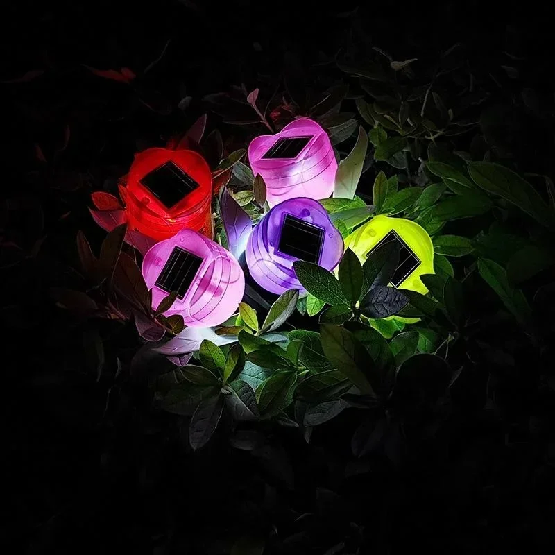 1Pcs Garden Tulip Flower Shape - مراجعة Outdoor Power Outlet Solar وسعره