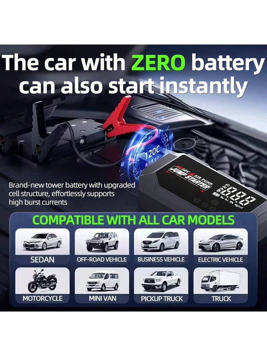 12V 8000A Portable Smart Jump  - مراجعة Outdoor Usb Power Bank وسعره