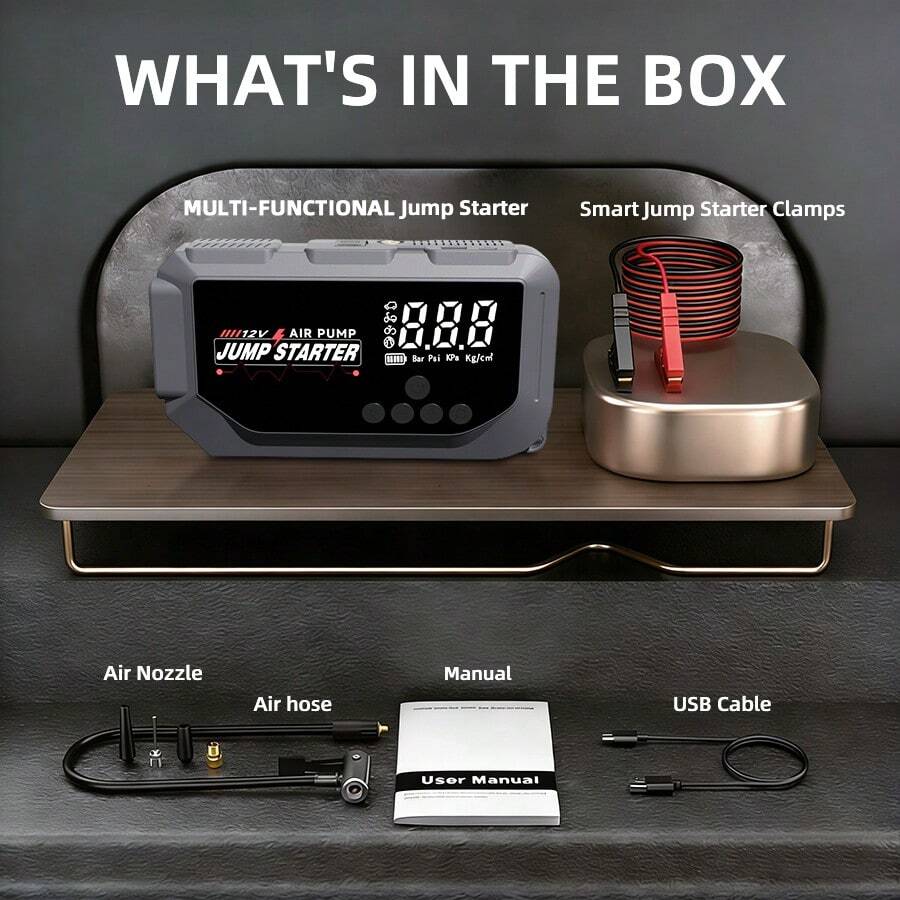 12V 8000A Portable Smart Jump  - مراجعة Outdoor Usb Power Bank وسعره