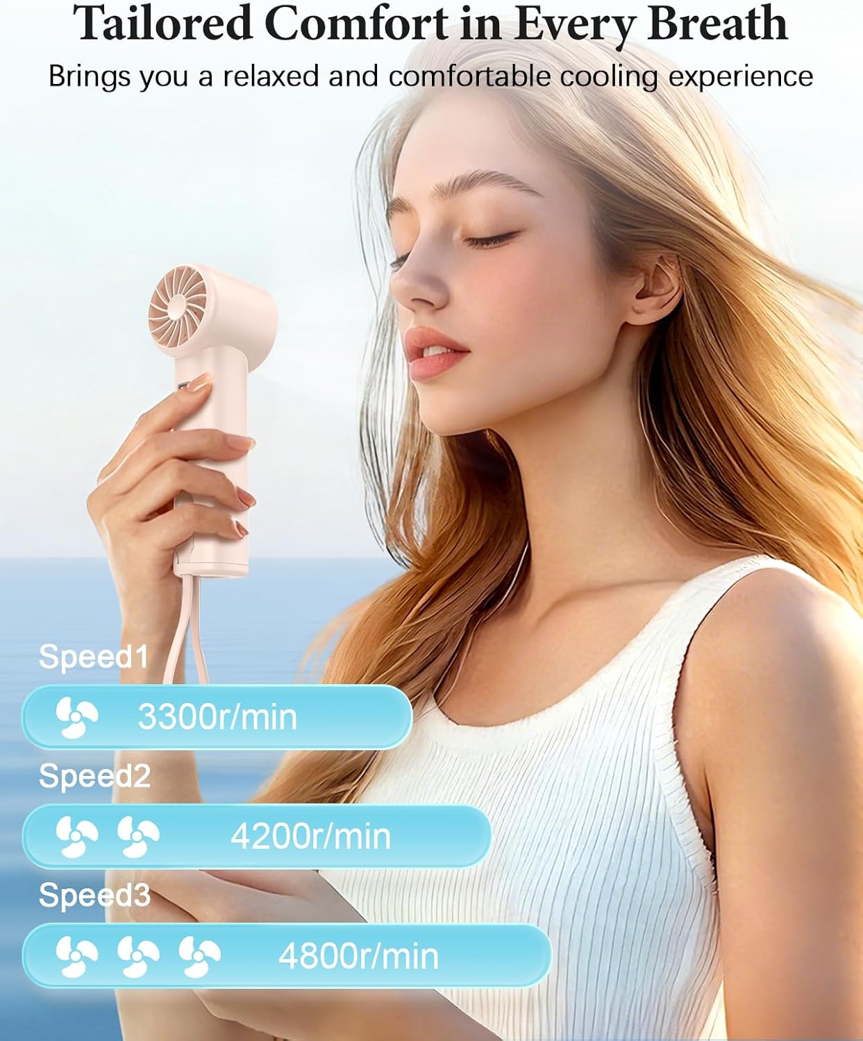 Portable Handheld Fan with Pow - مراجعة Outdoor Usb Power Bank وسعره