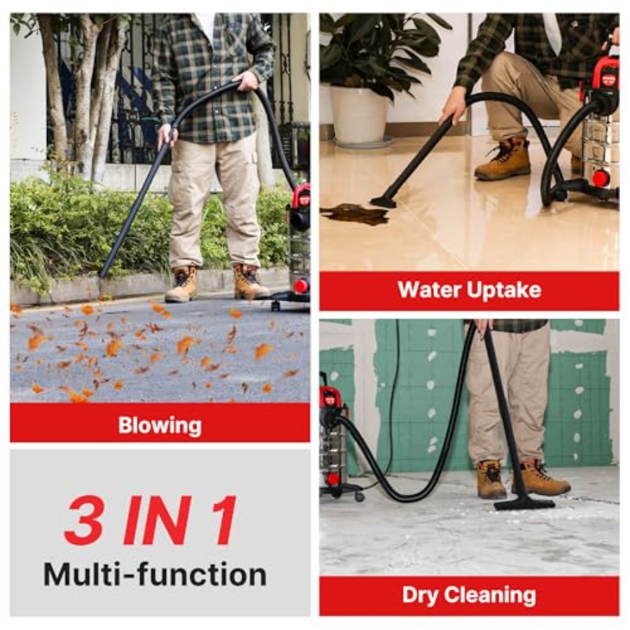6.5 Gallon 4.0 HP Wet/Dry Vacu - مراجعة Wet Dry Vacuum Shop وسعره