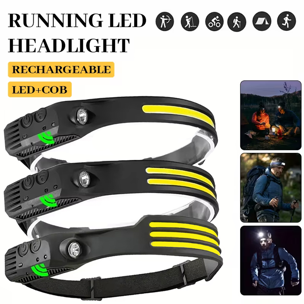 COB LED Induction Headlamp USB - مراجعة Outdoor Usb Power Bank وسعره