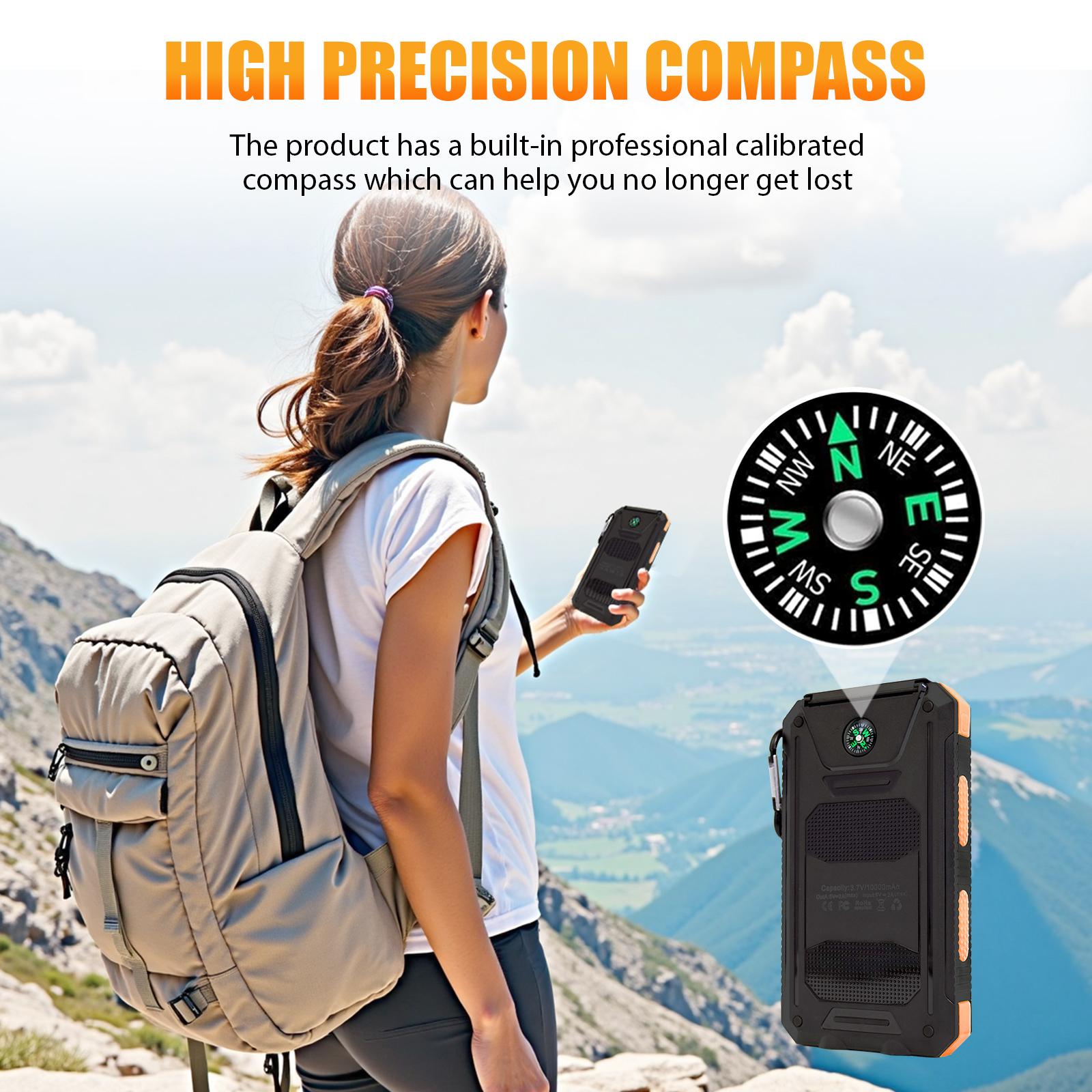 10000mAh Solar Power Bank Port - مراجعة Outdoor Power Outlet Solar وسعره