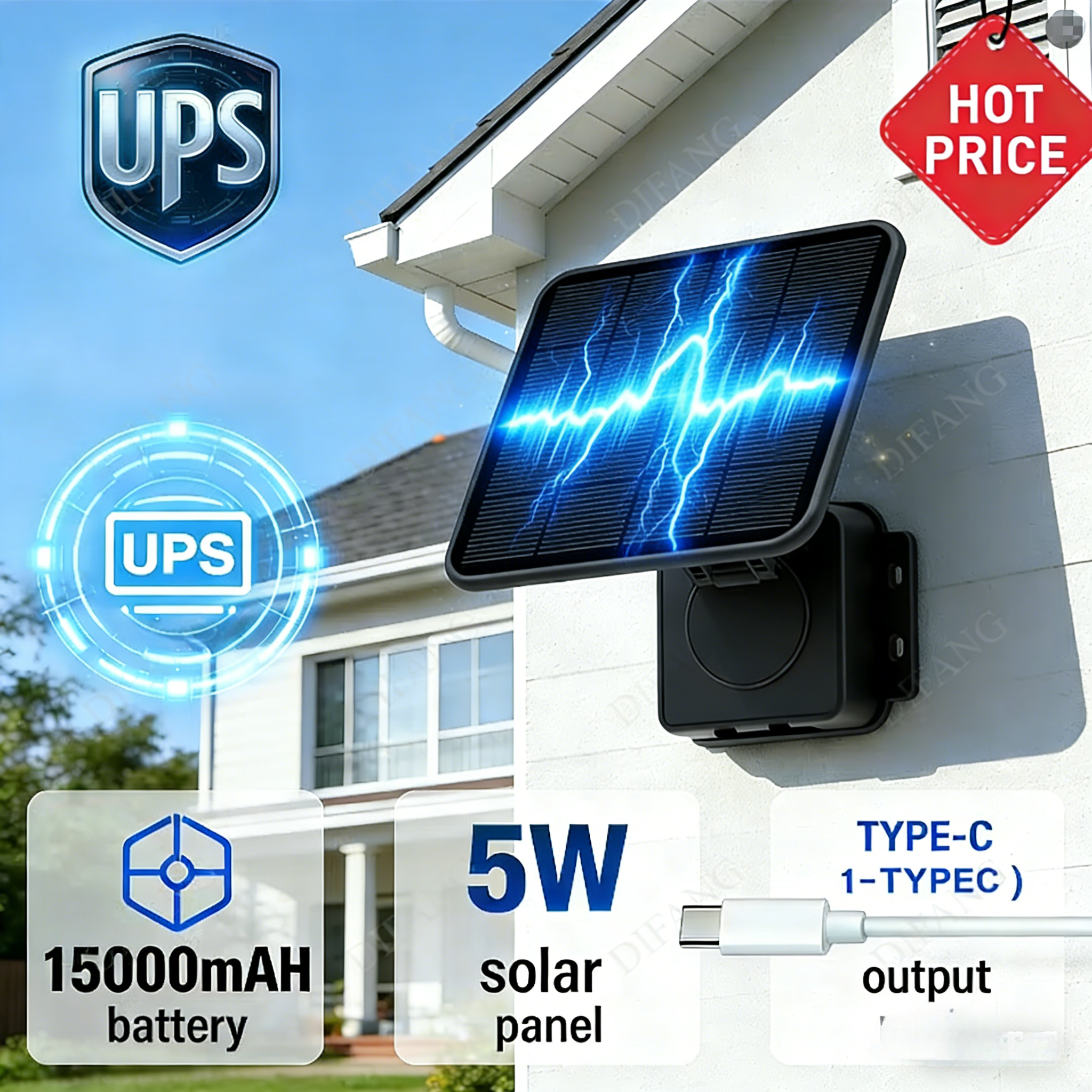 Waterproof Solar Battery Charg - مراجعة Ups Power Supply Outdoor وسعره