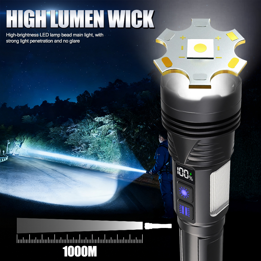 Powerful LED Handheld Flashlig - مراجعة Outdoor Usb Power Bank وسعره